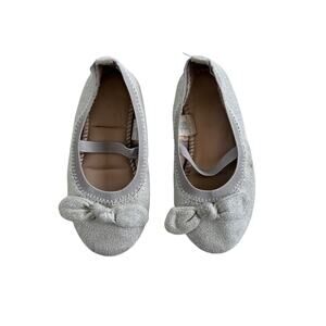 Girl's Beige Glitter Ballet Flat Size 9